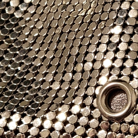 RARE JIMMY CHOO Liquid Silver Mesh Tam Tote - Picture 16 of 16